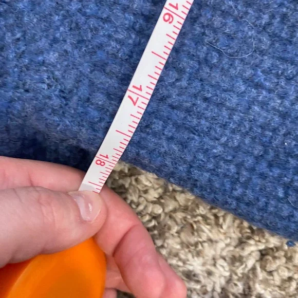 🔥 Italian Yarn Wool Blue Waffle Knit Collared Henley Sweater Banana Republic S - Picture 6 of 8